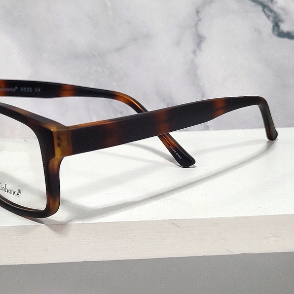 NEW Rx'able Eyeglass Frame, men's large/big/oversized glasses, brown 58-17-150 - Picture 5 of 6